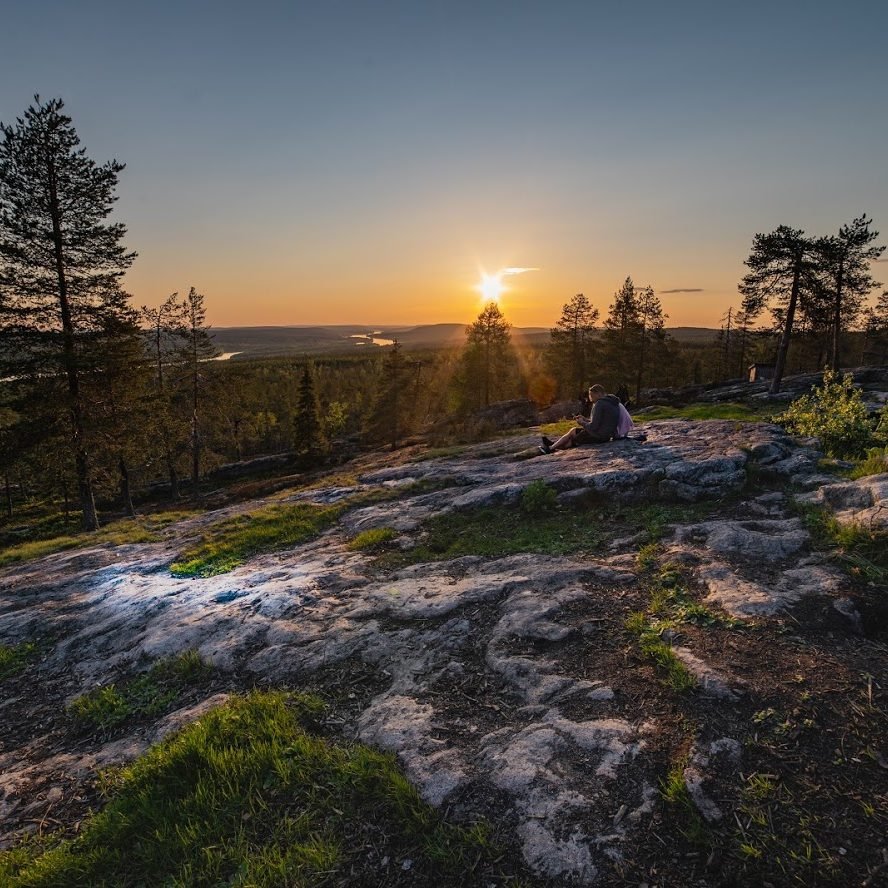 Midnight sun in Rovaniemi