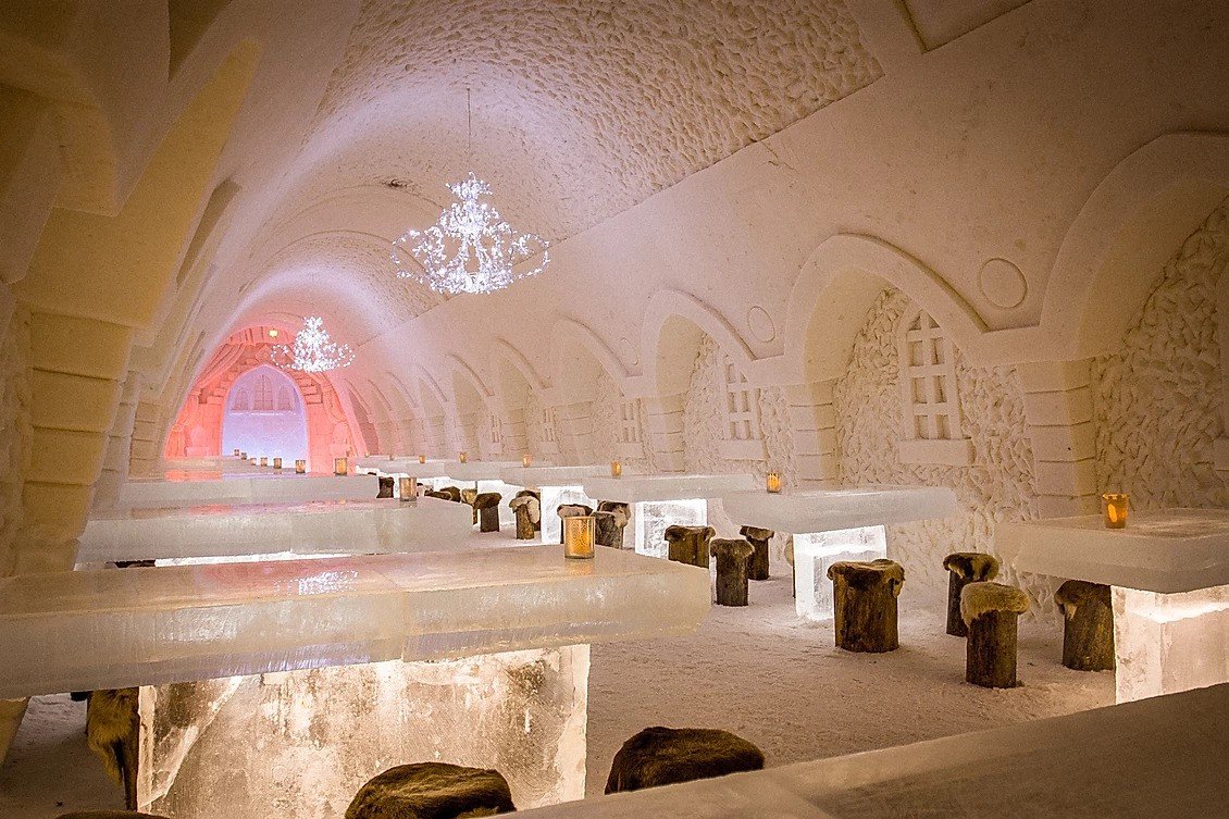 Restaurant in Arctic Snow Hotel