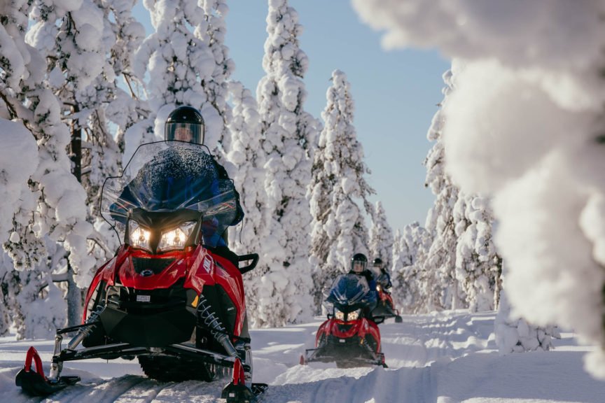 SNOWMOBILE SAFARI INTO THE ARCTIC FOREST
