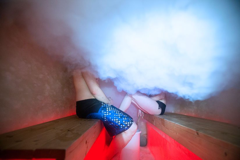 Snow Sauna in Arctic Snow Hotel
