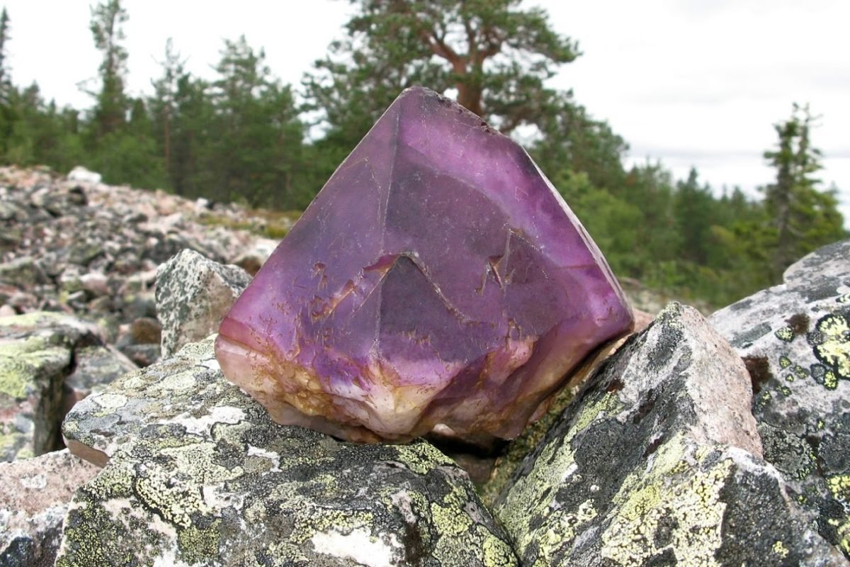 Amethyst mine in Luosto