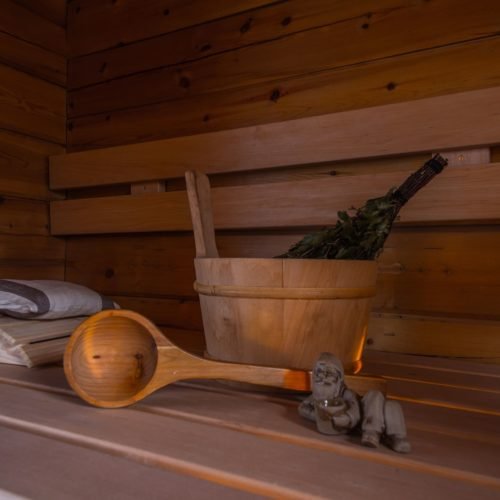 Firewood Sauna in the forest